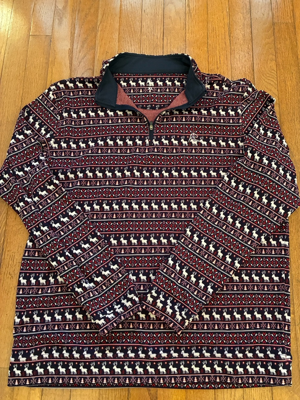 Rhoback "The Griswold" Reindeer Performance Q-Zip men's size
XL